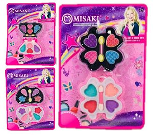 Misaki - Kit de Maquiagem Infantil 23 x 16 cm  57Q - Kit com 12 Unid ( 3 Mod Sortidos )