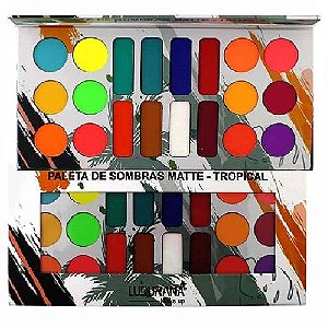 Ludurana - Paleta de Sombras 20 Cores  Tropical B00051 - Kit C/ 6 Unid