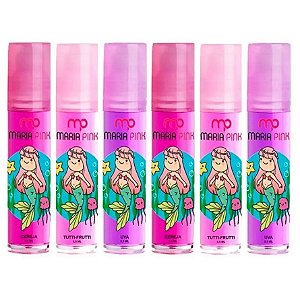 Maria Pink - Brilho Labial Sereia Frutas MP10011 - Kit C/ 6 Unidades