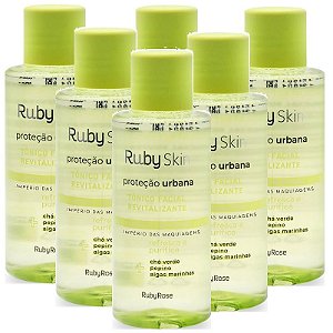 Ruby Rose - Tônico Facial Proteção Urbana Skin Care  HB331 - Kit C/ 6 Unid