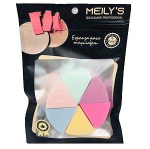 Meily's - Kit de Esponjas Queijinho Mac-239 - Kit C/ 12 Esponjas