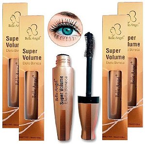 Belle Angel - MASCARA PARA CÍLIOS SUPER VOLUME EFEITO BONECA B039 - Kit C/ 6 Unid