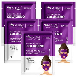 Max Love - Mascara Facial Peel Of Colágeno  - Display C/ 60 Unid