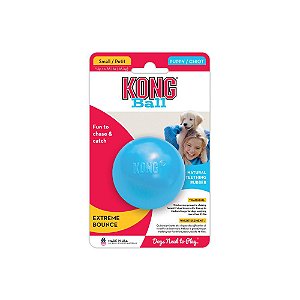 Brinquedo Recheável Kong Puppy Ball Azul para Cães Filhotes