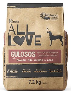 Ração Orgânica All Love para Cães Gulosos 7,2 kg