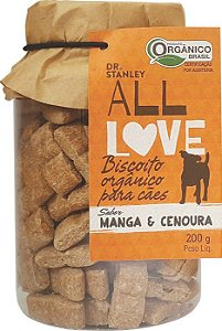 Biscoito Orgânico All Love para Cães - Manga & Cenoura