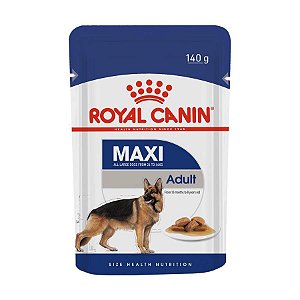 Ração Úmida Royal Canin Maxi Adult Sachê para Cachorros Adultos de Raças Grandes 140g