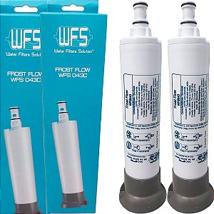Kit 2 Refil Filtro Compatível Purificador Água Consul CPB33 AF CIX08AX Tampa Cinza