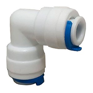 Emenda União Cotovelo L x Engate Rápido 1/4" Mangueira Tubo