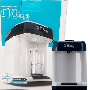 Filtro Purificador Bebedouro de Agua Evolution WFS Natural Cinza e Preto