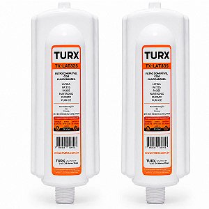 Kit 2 Filtro Refil Compatível Latina PA335 PA355 Puritronic Purimix Ice