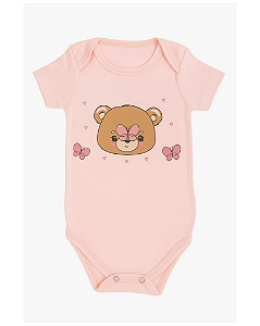 BODY MANGA CURTA ROSA URSINHA