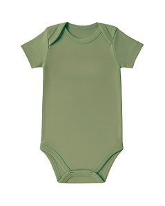 BODY MANGA CURTA VERDE OLIVA