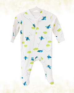 MACACÃO COTTON PREMIUM AVIÃOZINHOS