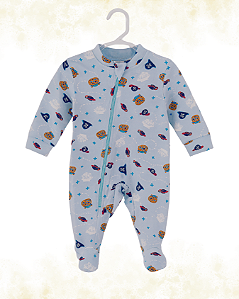 MACACÃO COTTON PREMIUM AZUL TIGRE PIRATA