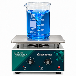 AGITADOR MAGNÉTICO AQUECIMENTO 50°C - 300°C ANALÓGICO 10L