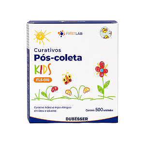 CURATIVO PÓS COLETA HIPOALÉRGICO KIDS - 500 UN/CX - FIRSTLAB