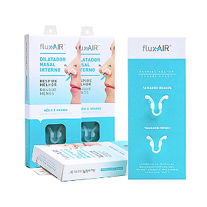 DILATADOR NASAL INTERNO - FLUX AIR - TAMANHO MÉDIO E GRANDE