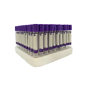Tubo De Coleta Edta K3 6 Ml -100 Un/Rack - FIRSTLAB