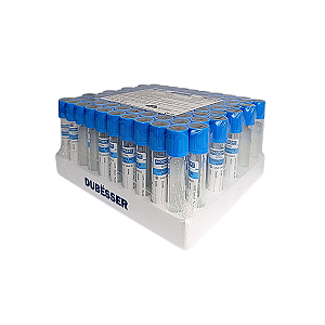 TUBO DE COLETA DE SANGUE A VACUO - C/ CITRATO -  4,0 ML - 100un