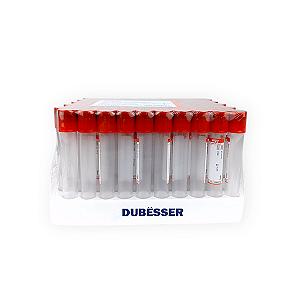 TUBO DE COLETA ATIVADOR DE COÁGULO 10mL - 100UN/RACK
