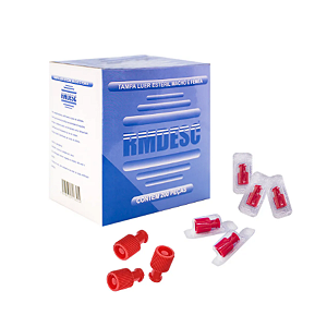 CAIXA 200 UNIDADES TAMPA LUER RMDESC MACHO/FEMEA ESTÉRIL