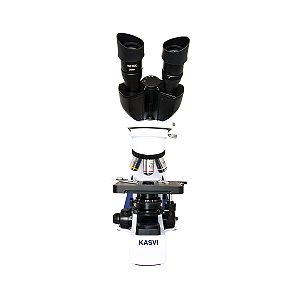 MICROSCÓPIO ÓTICA INFINITA (UIS) BINOCULAR  ATÉ 1600X KASVI
