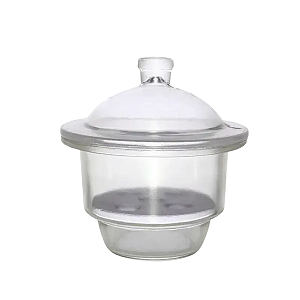 DESSECADOR EM VIDRO INCOLOR TAMPA COM BOTÃO - IONLAB