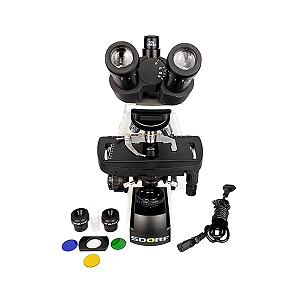 MICROSCOPIO BIOLOG TRINOCULAR OPTICA PLANA INF AUMEN 40-1600X