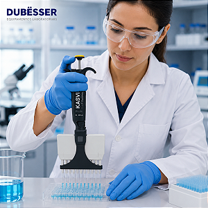 Micropipetas Multicanal Premium Black - 8 Canais - Kasvi