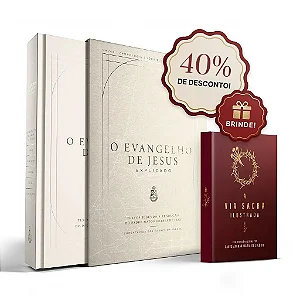 O Evangelho de Jesus explicado - Comentários, Mapas, Fotografias e Ilustrações (CAPA DURA)
