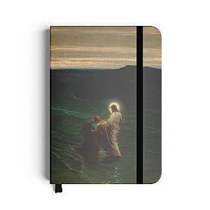 Caderneta - Jesus e Pedro sobre as águas - Gustave Brion
