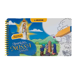 Aquabook: Aparições de Nossa Senhora + Caneta de BRINDE para pintar com reservatório de água
