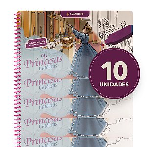 Pacote (10) - Aquabook Princesas + Caneta de BRINDE