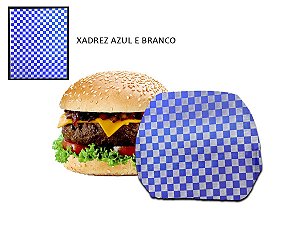 Papel acoplado 30x38 cm 500 folhas (xadrez azul e Branco)