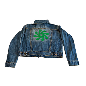 Jaqueta Jeans Feminina - Humberto Gessinger - Bordado Insular