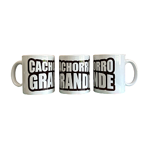 Caneca Cachorro Grande - Logo Preto