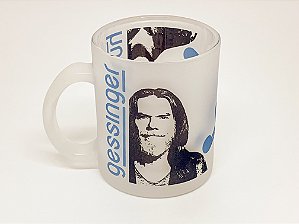 Caneca de vidro jateado Humberto Gessinger - Canções de Amor, Filmes de Guerra
