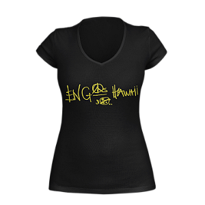 Camiseta Feminina - Engenheiros do Hawaii - Logo Amarelo