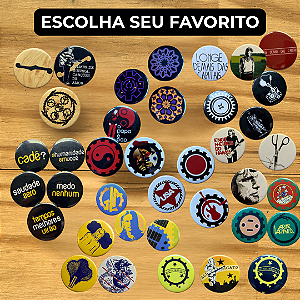 Kit de Bottons | Engenheiros do Hawaii e Humberto Gessinger | Escolha o modelo