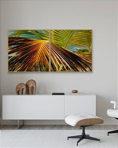 Conjunto com 02 quadros decorativos Natureza - Artista Bruno Lacerda