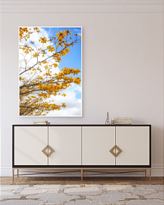 Quadro Decorativo Flores de Ipê Amarelo - Artista James Hilton Becker