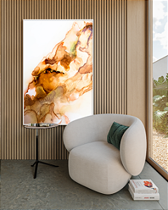Quadro Decorativo Abstrato Cobre