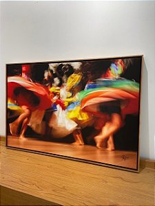 Quadro Dançafro - Artista Sandra Rozados