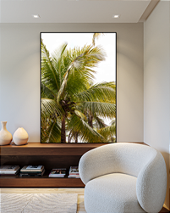 Quadro Decorativo Coqueiros - Artista Sofia Monzani
