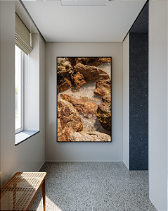 Quadro Decorativo Pedras do Mar - Artista Sofia Monzani