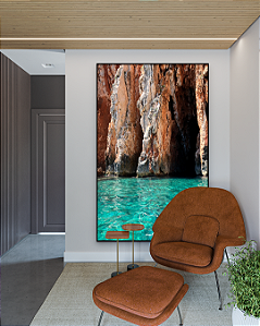 Quadro Decorativo Rocha e Mar
