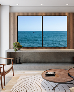 Conjunto com 02 Quadros Decorativos Azul Celeste - Artista Sofia Monzani