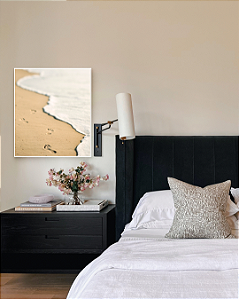 ENVIO IMEDIATO - Quadro Decorativo Calma CANVAS 60x70cm (LxA) Moldura cor Branco