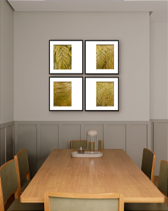 Conjunto com 04 Quadros Natureza em Detalhes com Paspatur - Artista Quintal Fotografia